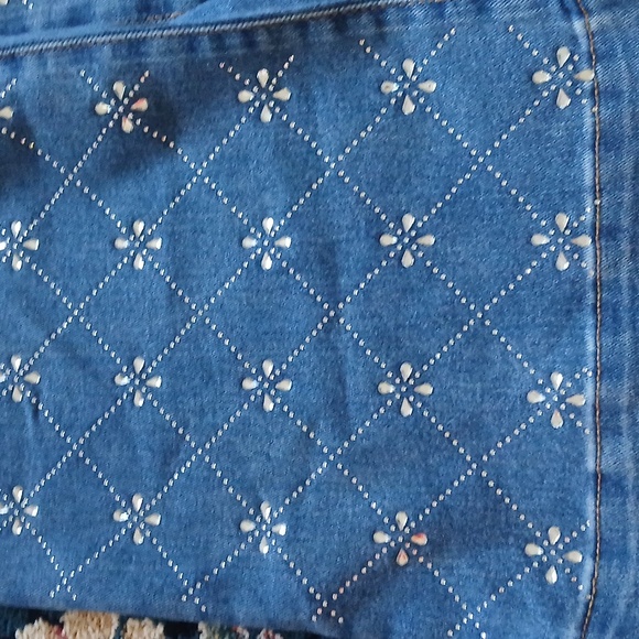 Cato Blue High Rise Women Jeans with Silver Accents - Picture 2 of 6